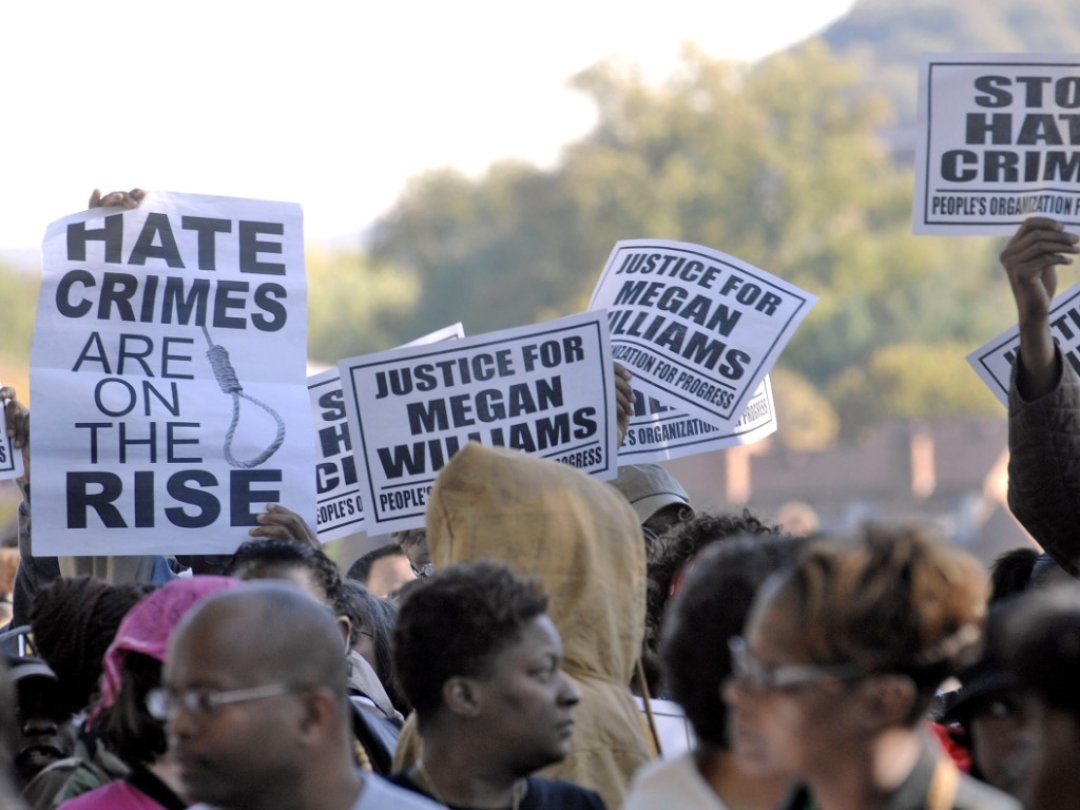 Manifestation contre le crime dit de haine (Hate Crime) en 2007 à Charleston aux Etats-Unis (Photo d'archives).