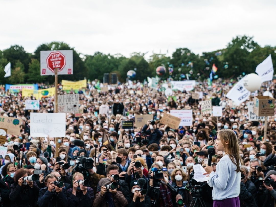 En septembre 2019, l'activiste Greta Thunberg a entamé une action qui entraînera dans son sillage quelque 4 millions de jeunes à travers 150 pays (archives).