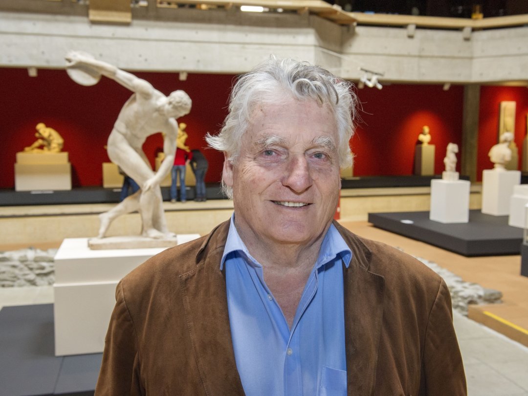 Léonard Gianadda, ici en 2014 à l’occasion de l’exposition «La beauté du corps dans l’Antiquité grecque», réalisée en collaboration avec The British Museum de Londres.