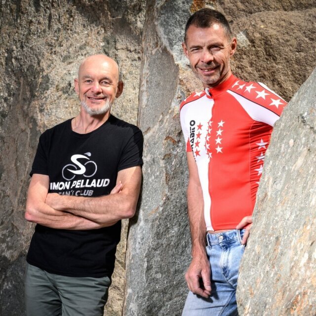 Jean-Luc Rahir et Cédric Revaz sont tous deux impliqués dans l’organisation de l’étape aux Marécottes. L’un s’investit pour Simon Pellaud, l’autre a soutenu Steve Morabito.