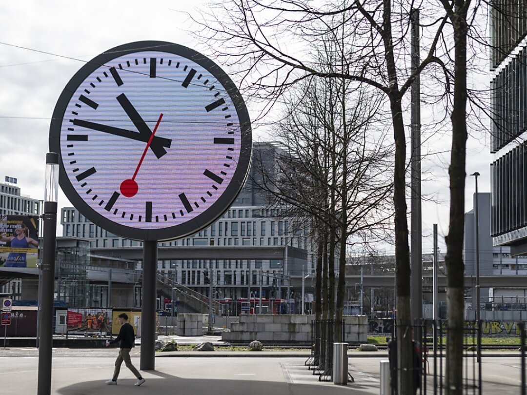 La trotteuse de la symbolique horloge des CFF passera au vert dans certaines gares (archives).