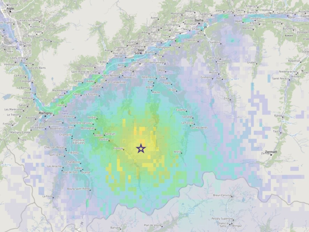 L'épicentre du séisme se trouve à environ 10 km à l'ouest d'Arolla, à une profondeur d'environ 4 à 5 km. Il ne s’agit pas d’un tremblement de terre particulièrement fort, ni d’un événement exceptionnel selon le Service sismologique suisse.