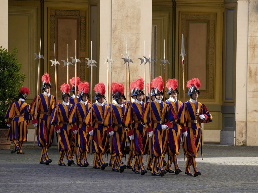 Sur les 34 nouveaux gardes du pape, 5 sont Valaisans.