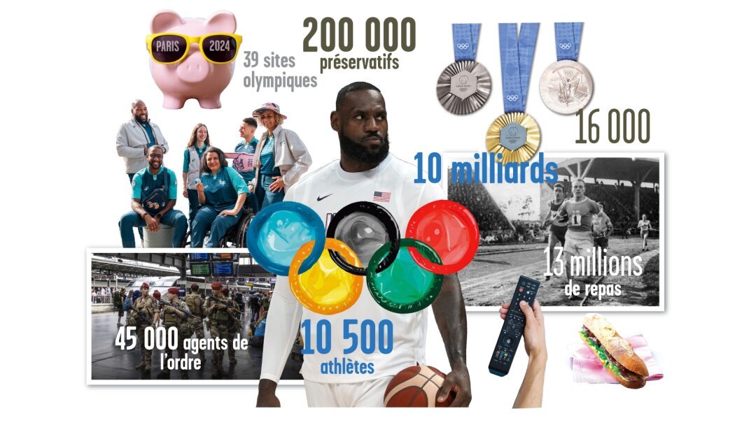 10 500 athlètes, 45 000 agents, 200 000 préservatifs: les JO de Paris 2024 en chiffres