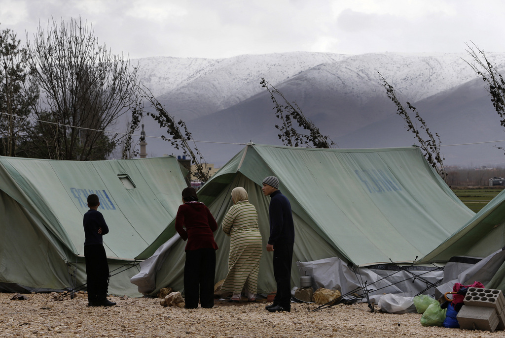 Camp de réfugiés palestiniens à Yarmouk, en Syrie.