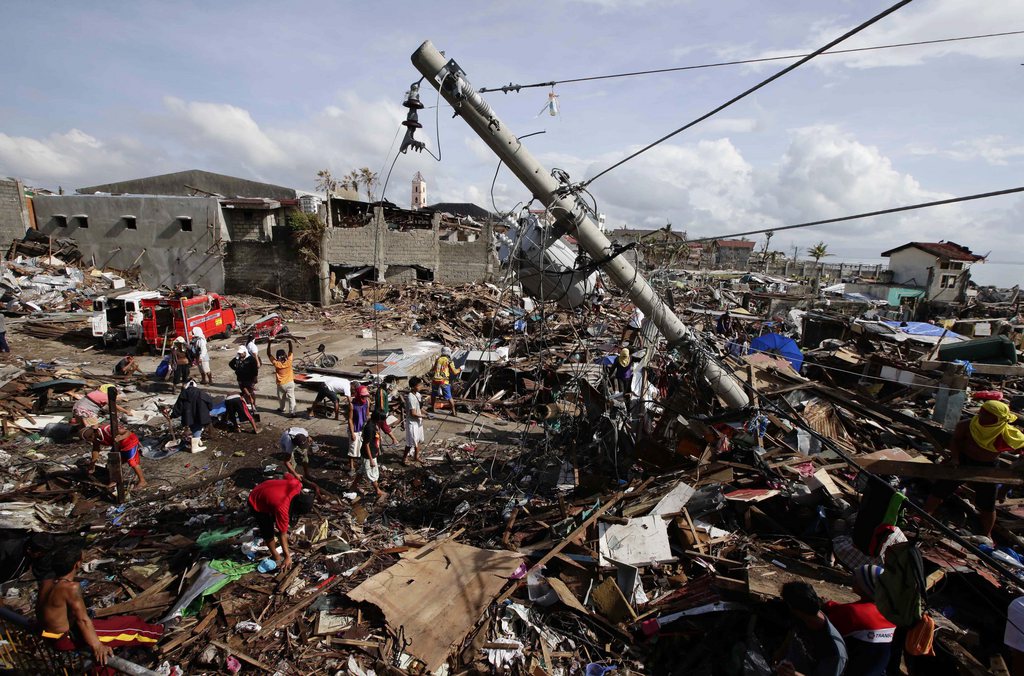 Le super-typhon Haiyan a balayé ou endommagé pratiquement tout sur son passage.