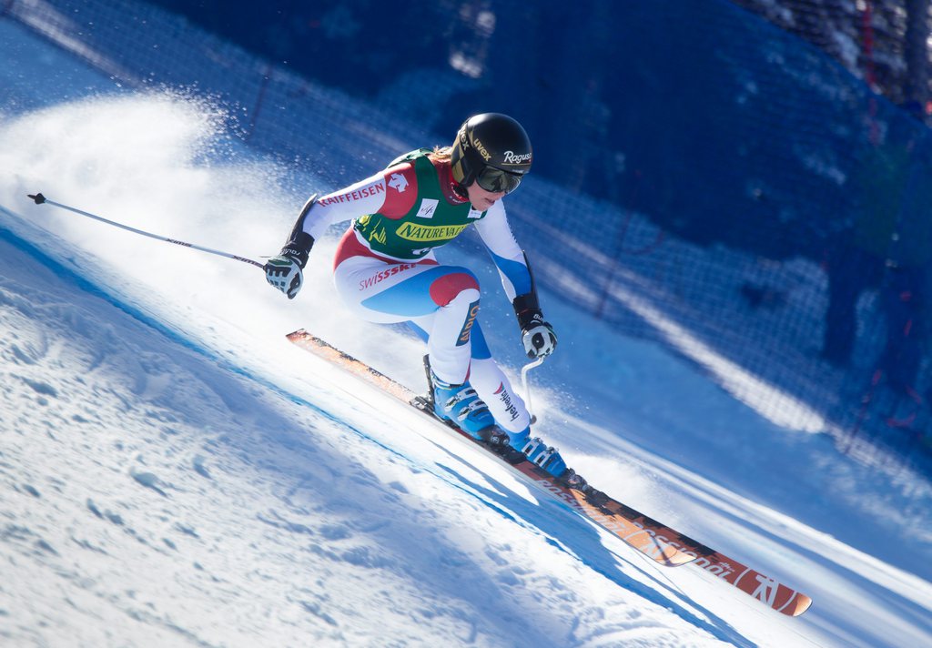 Lara Gut (SUI) am Mittwoch, 27. November 2013, waehrend des 2. Abfahrtstrainings der Damen in Beaver Creek (USA). Der alpine Ski- Weltcup wird an den zwei kommenden Wochenenden mit elf Rennen in Nordamerika fortgesetzt. (KEYSTONE/APA/EXPA/JOHANN GRODER)