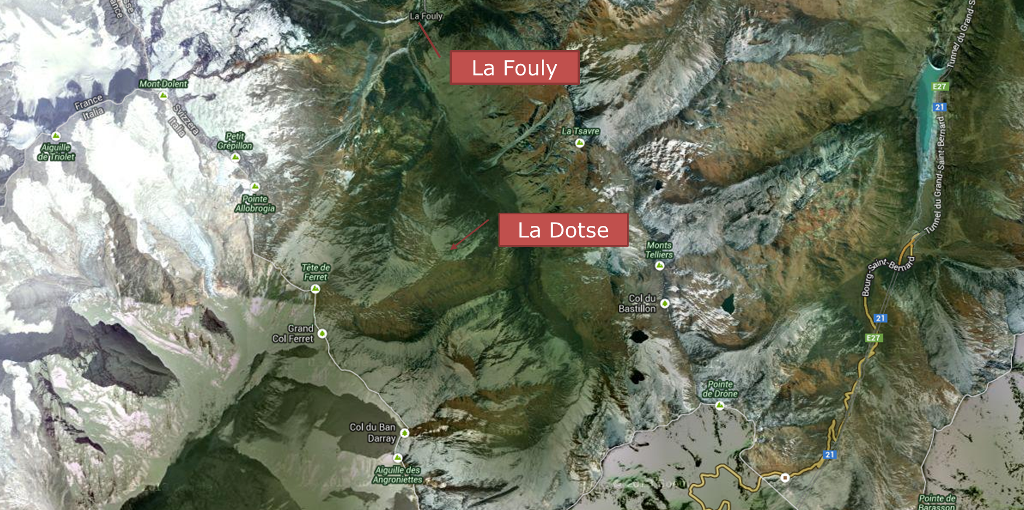 Une personne seule a été prise dans une coulée dans le secteur de La Dotse.