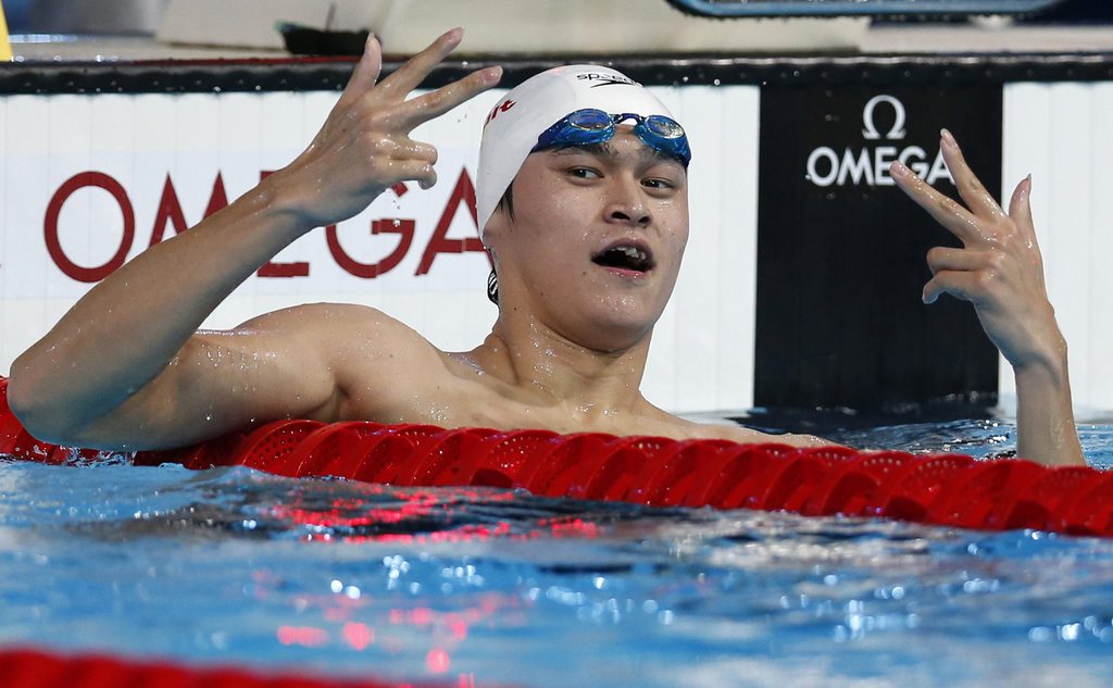 Sun Yang avait remporté deux médailles s'or aux Jeux olympiques de Londres.
