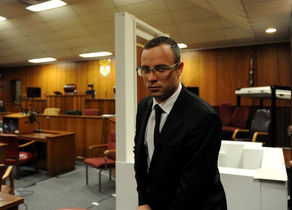 Oscar Pistorius à son procès mercredi.