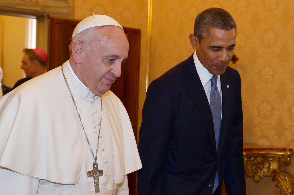 Le pape François et Barack Obama se sont entretenus durant prèsd'une heure jeudi matin au Vatican. Leur discussion, cordiale, a été centrée sur la lutte contre les inégalités.