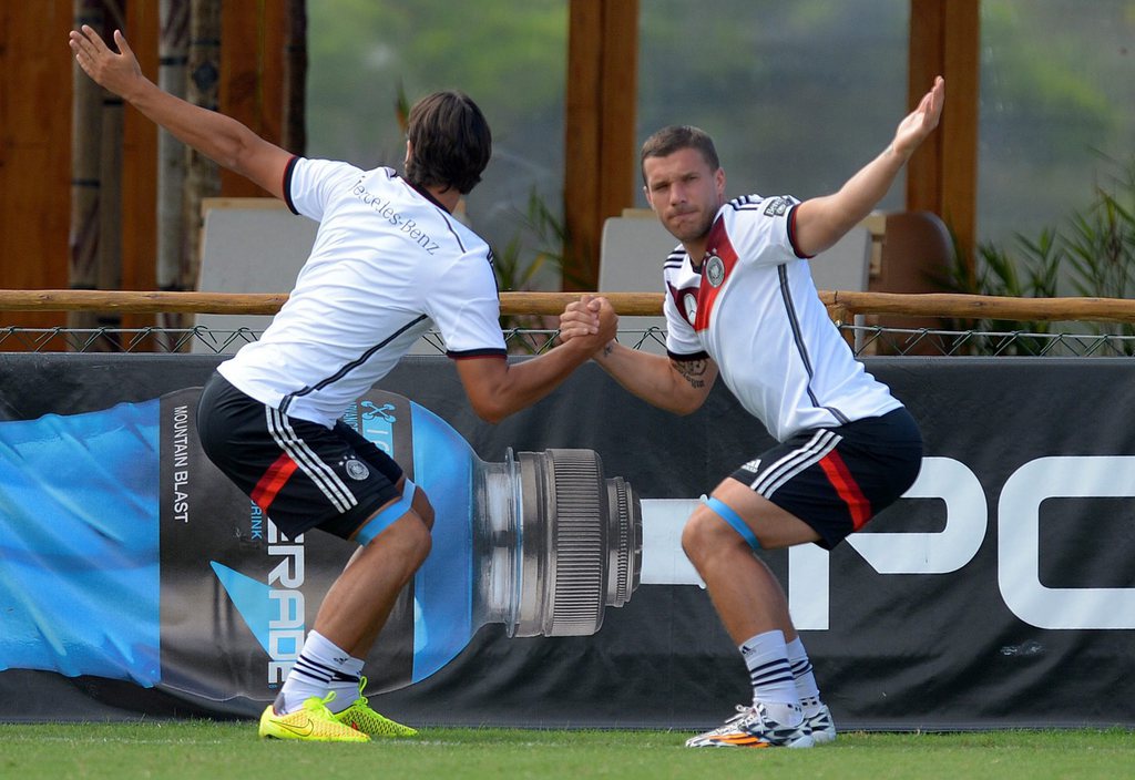 Malgré le travail réalisé à l'entraînement, Podolski ne s'est pas remis de sa blessure face aux États-Unis.
