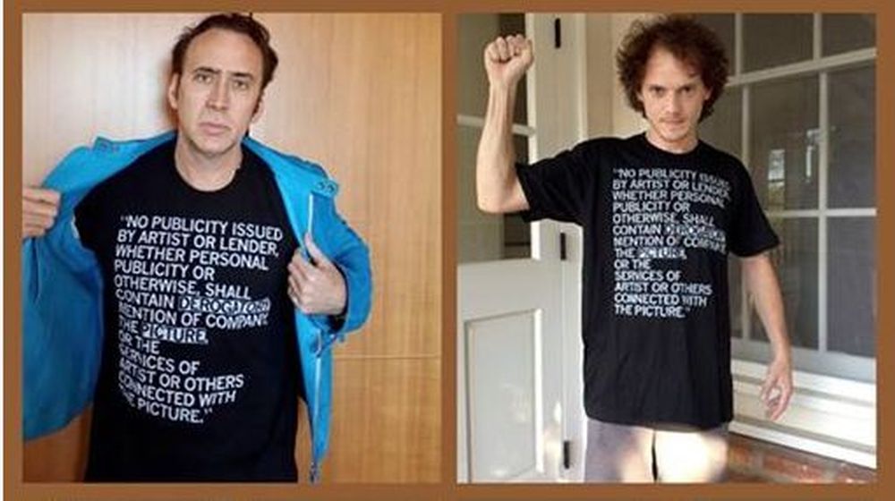 Nicolas Cage et Anton Yelchin (également à l'affiche du film) se sont montrés solidaires au réalisateur Paul Schrader.