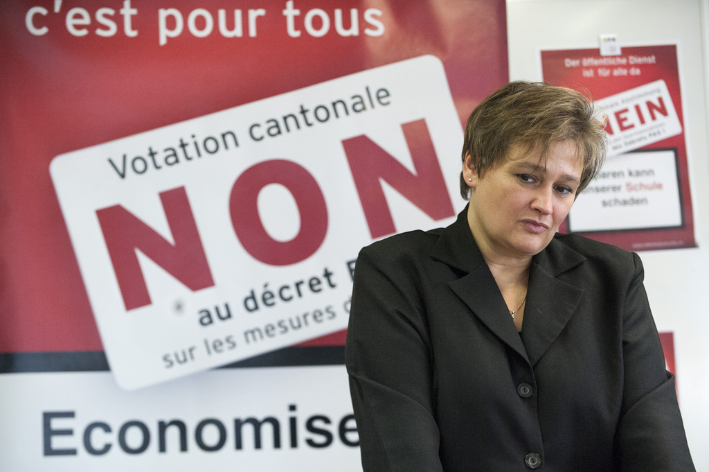 Marylene Volpi-Fournier, présidente de la Fédération des Magistrats, Enseignants et Personnel de l’État du Valais attend les résultats du référendum sur ETS 1.