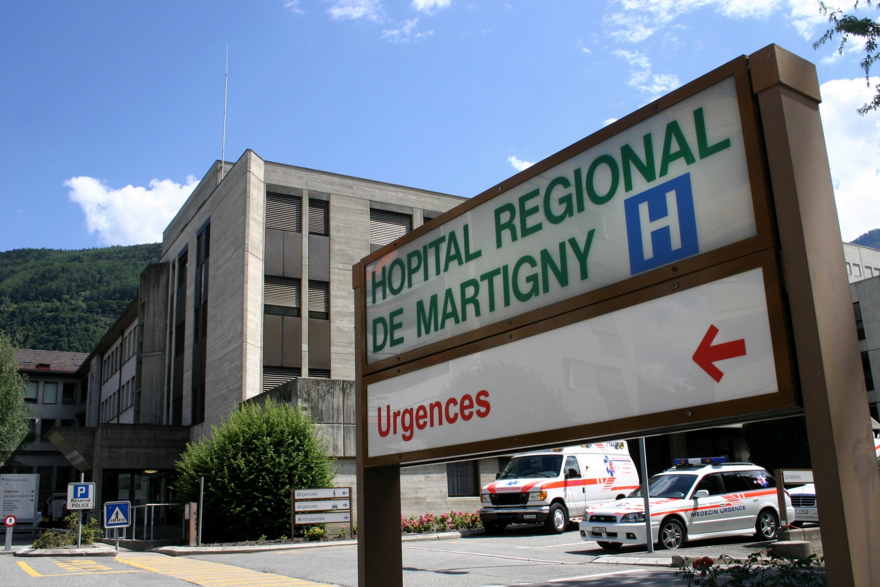 Un incendie a frappé l'hôpital de Martigny jeudi en début d'après-midi.