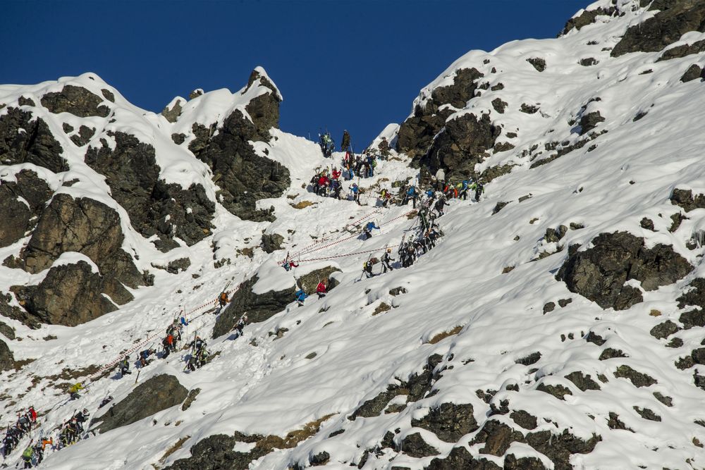 Le Col de Riedmatten est un des passages clés du parcours. Il faudra éviter les bouchons.