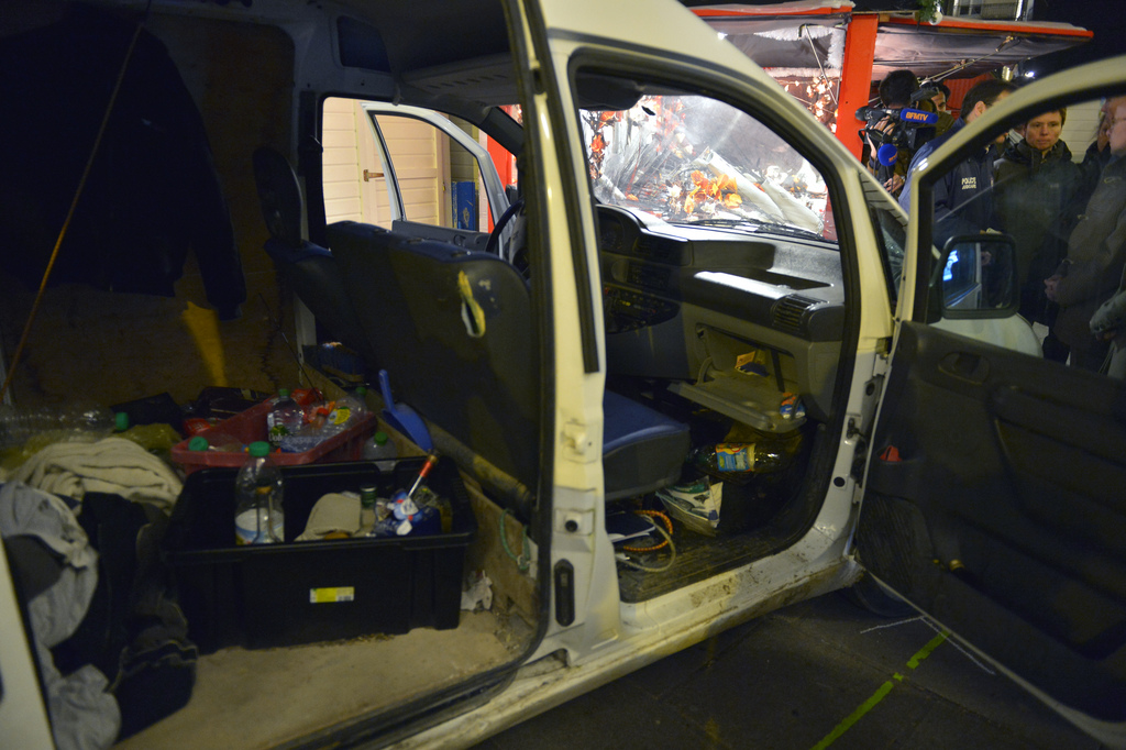 L'automobile dans lequel se déplaçait l'auteur de l'attaque meurtrière contre le marché de Noël de Nantes.
