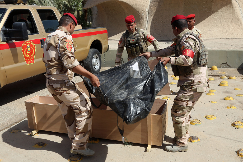 Les militaires irakiens fouillent les environs de Tikrit depuis plusieurs semaines. 