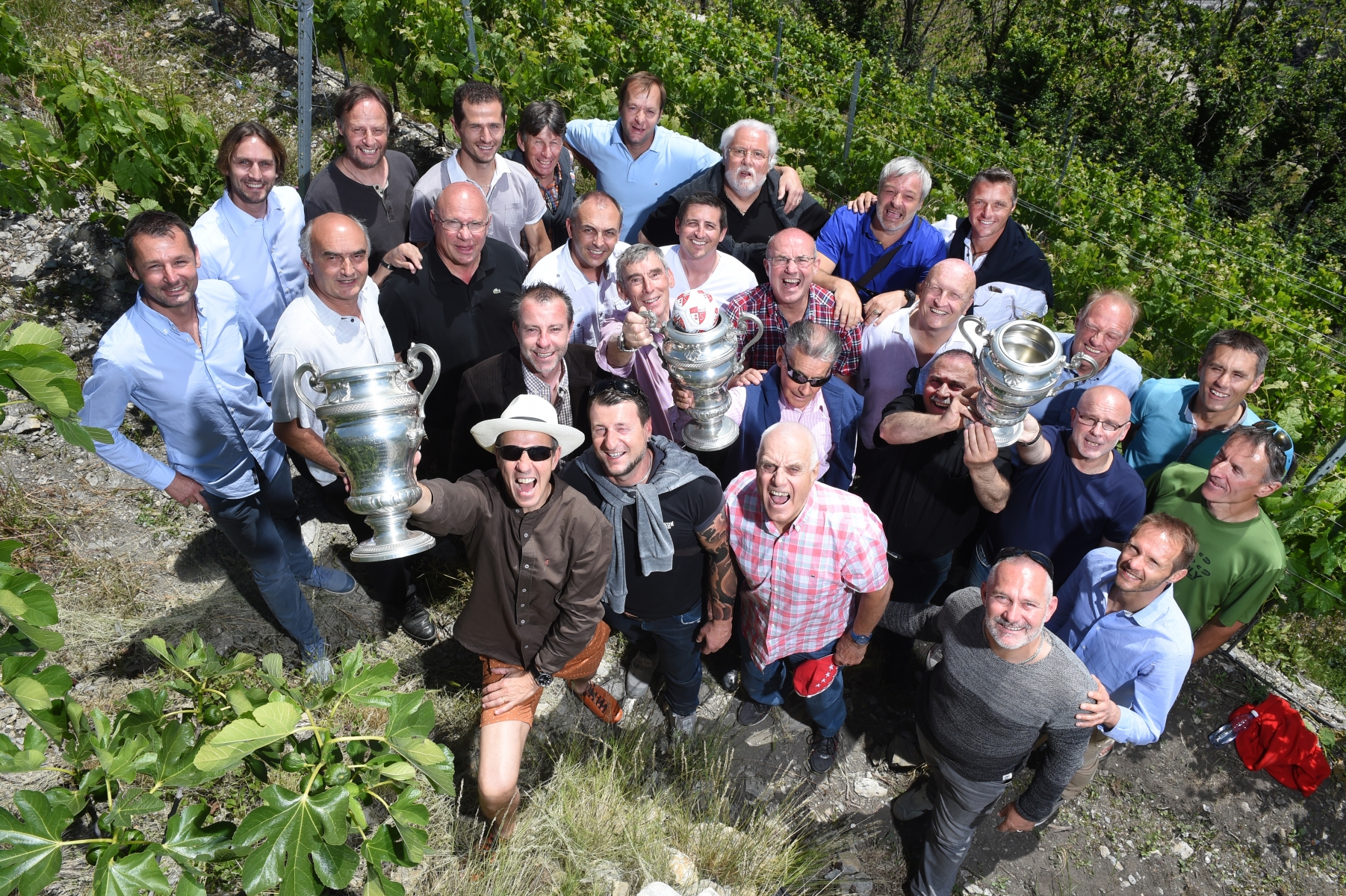 Les anciens vainqueurs de la Coupe Suisse du FC Sion se sont réunis pour évoquer leurs glorieux souvenirs.