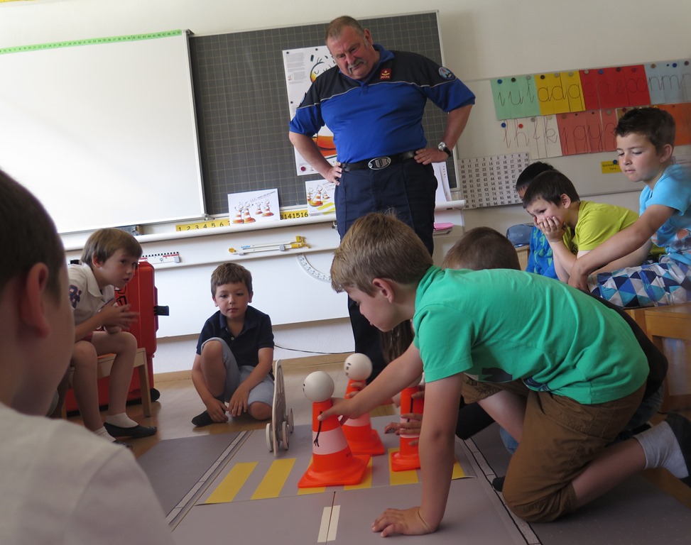 Jean-René Rosset a testé pour la première fois son nouveau matériel avec les enfants.