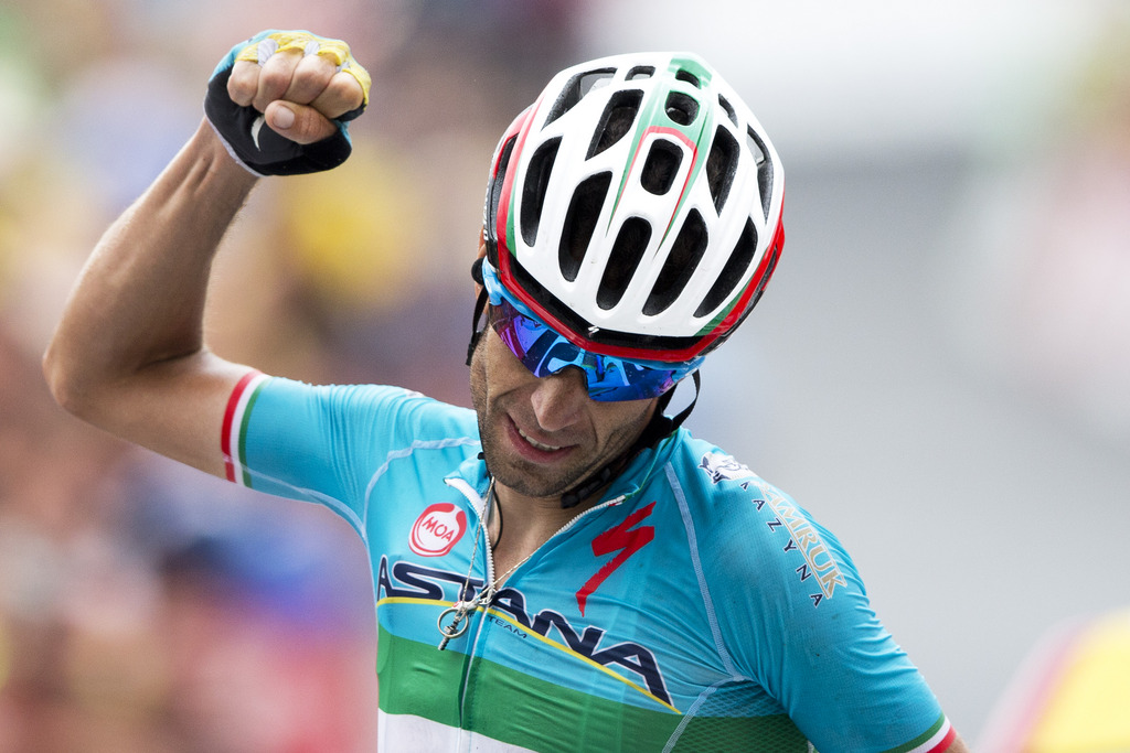 Vincenzo Nibali a déjà remporté les trois grands Tours (Espagne en 2010, Italie en 2013 et France en 2014).