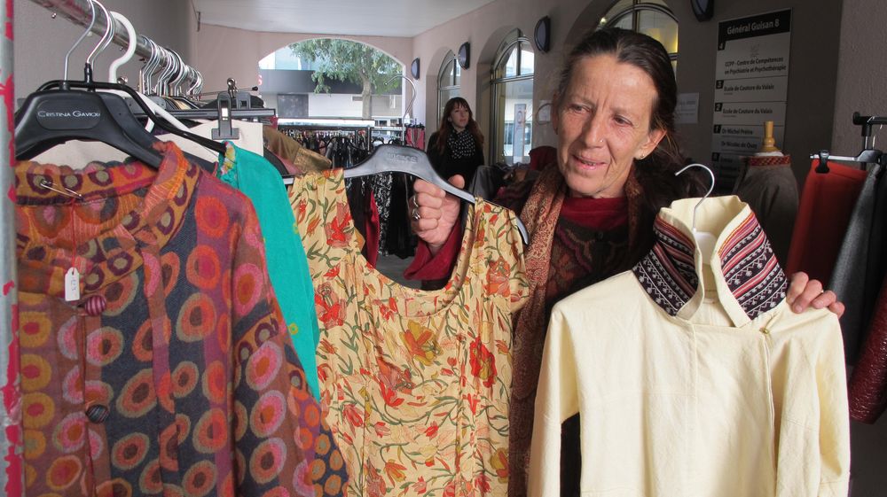 Stéphanie Zufferey a un atelier à Corin.