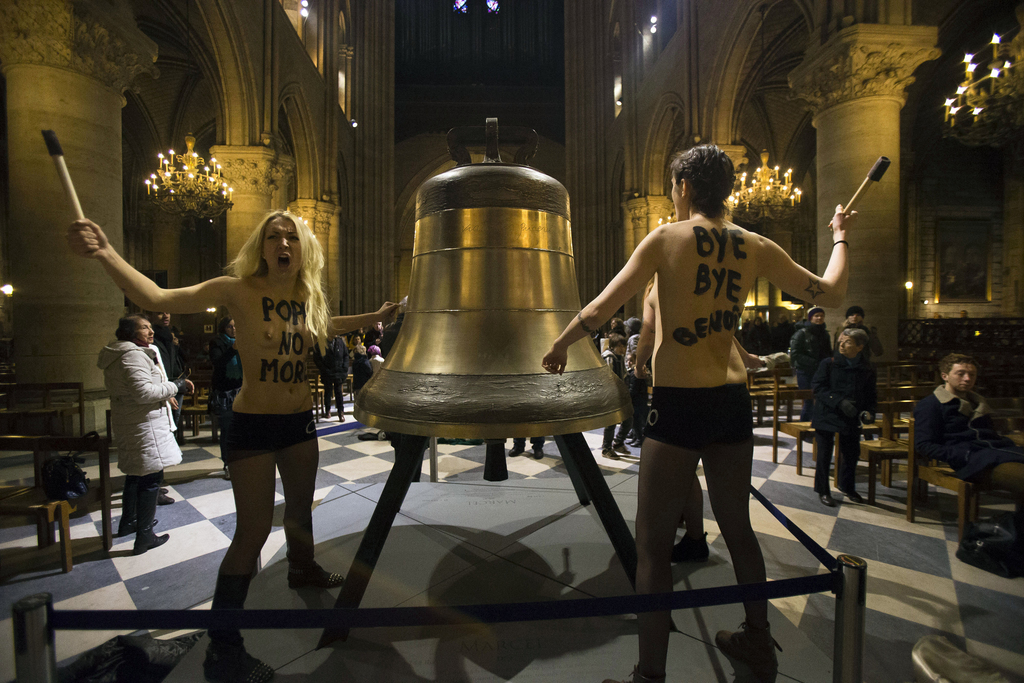 Les Femen relaxées par la cour d'appel de Paris.