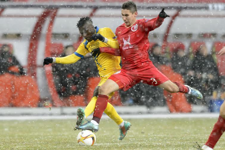 Assifuah et le FC Sion s'inclinent sous la neige en Russie face au Rubin Kazan sur un score de 2-0.