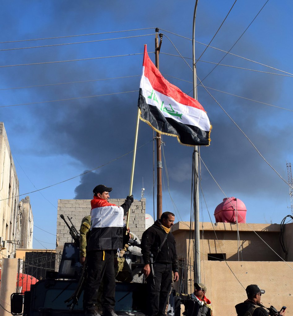 Le drapeau irakien flotte à nouveau sur la ville de Ramadi.