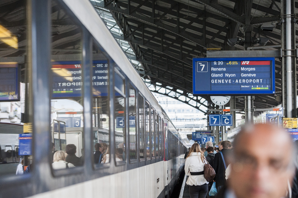 Les trains à destination de Genève Aéroport sont bloqués pour le moment.
