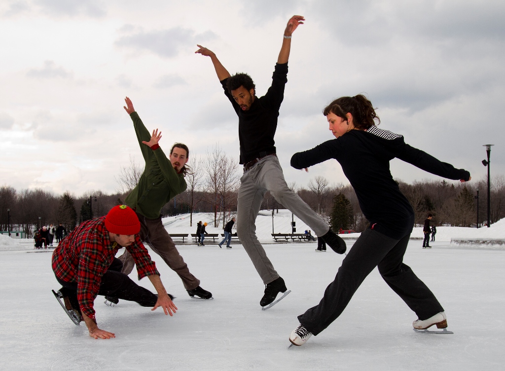 La troupe de patinage contemporain Patin libre a pris la glace d'assaut pour développer une création loin des paillettes et du business "on ice".