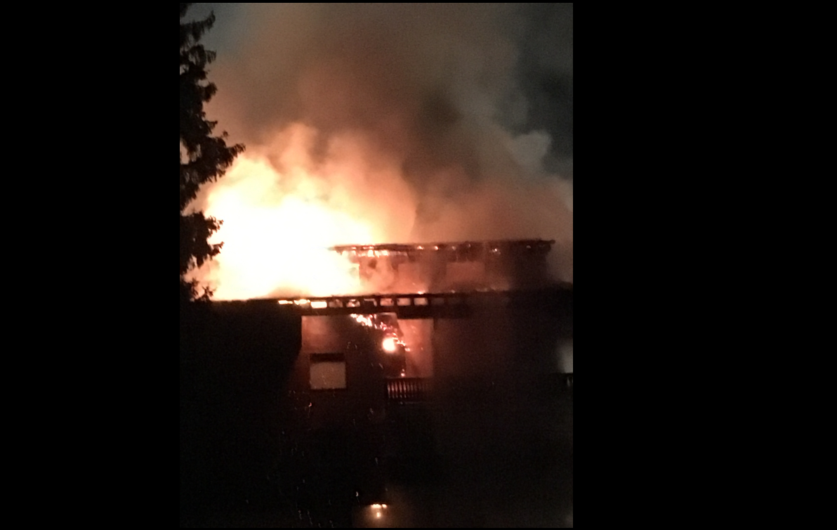 Un immeuble est en feu à Villars-sur-Ollon (VD).