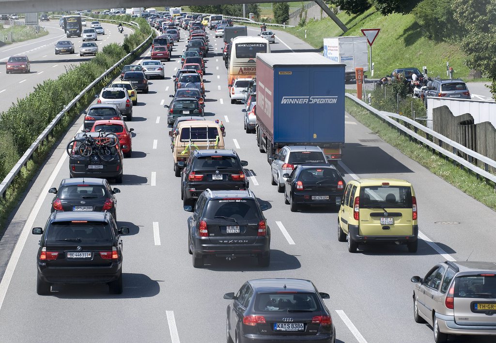 Les embouteillages deviennent de plus en plus conséquents en Suisse.