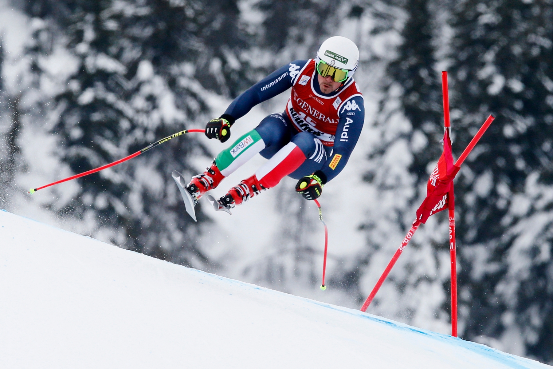 Peter Fill of Italy in action during the MenÌs Alpine Ski World Cup Super G race in Kvitfjell, Norway, Sunday, March 13, 2016. (Cornelius Poppe/NTB Scanpix) NORWAY OUT Norway Alpine Ski World Cup