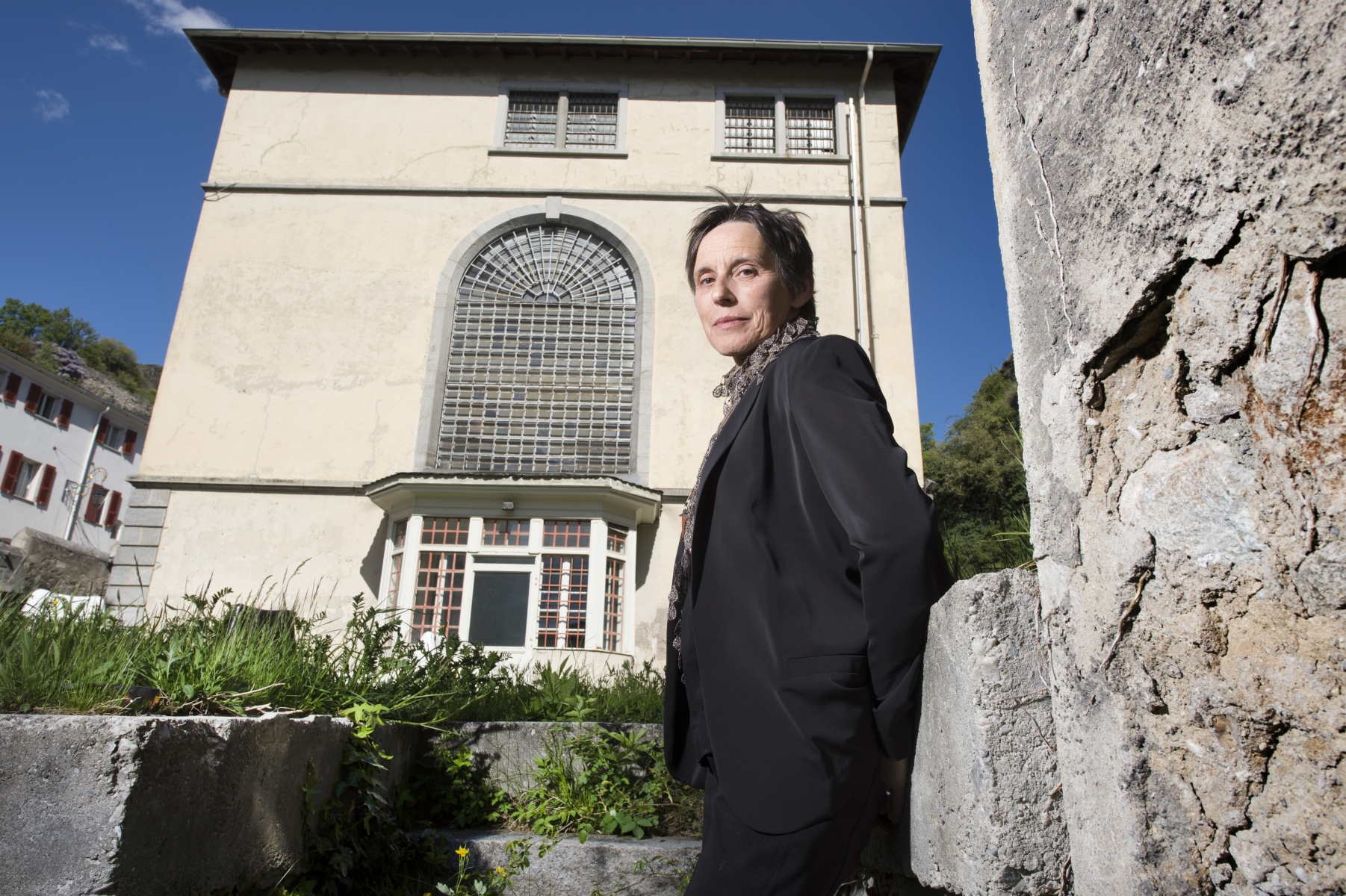 Sion - 28 avril 2016 - Ancien Pénitencier - Claire Epiney-Nicoud,présidente de l'association valaisanne d'archéologie. Photo: Sabine Papilloud EPINEY5