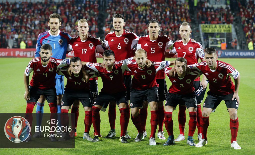 L'équipe d'Albanie 