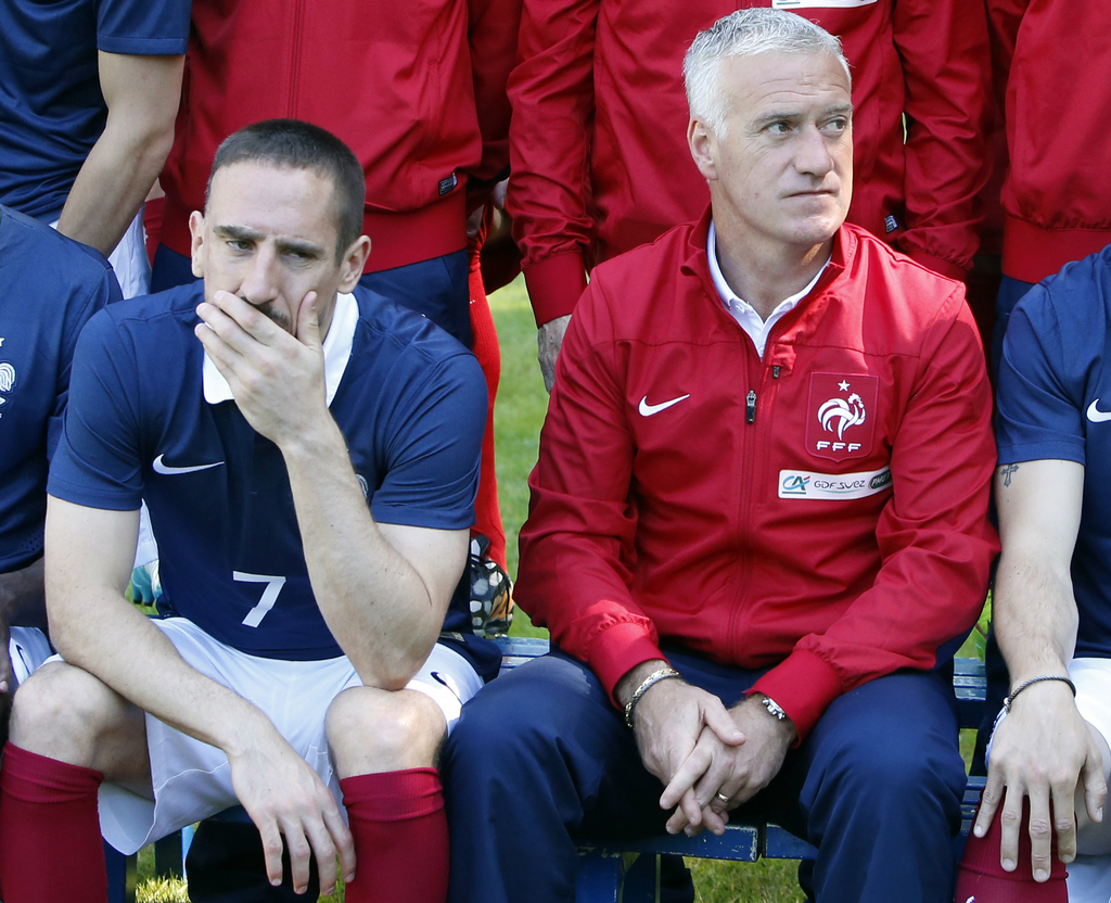 Ribéry tourne le dos à l'équipe de France. 