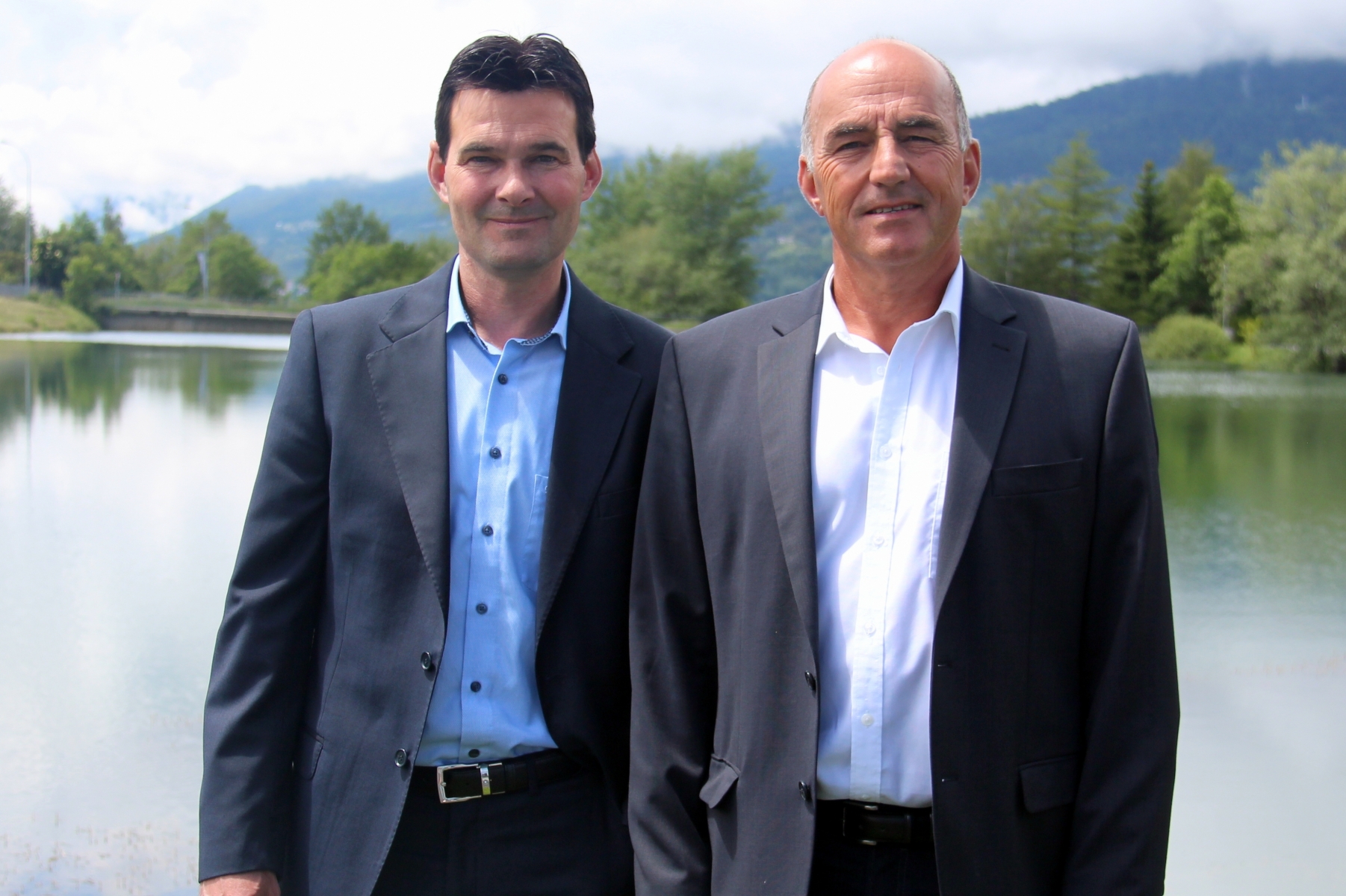 David Bagnoud, président sortant, et Philippe Morard, conseiller sortant, sont les deux candidats du PDC de Lens.