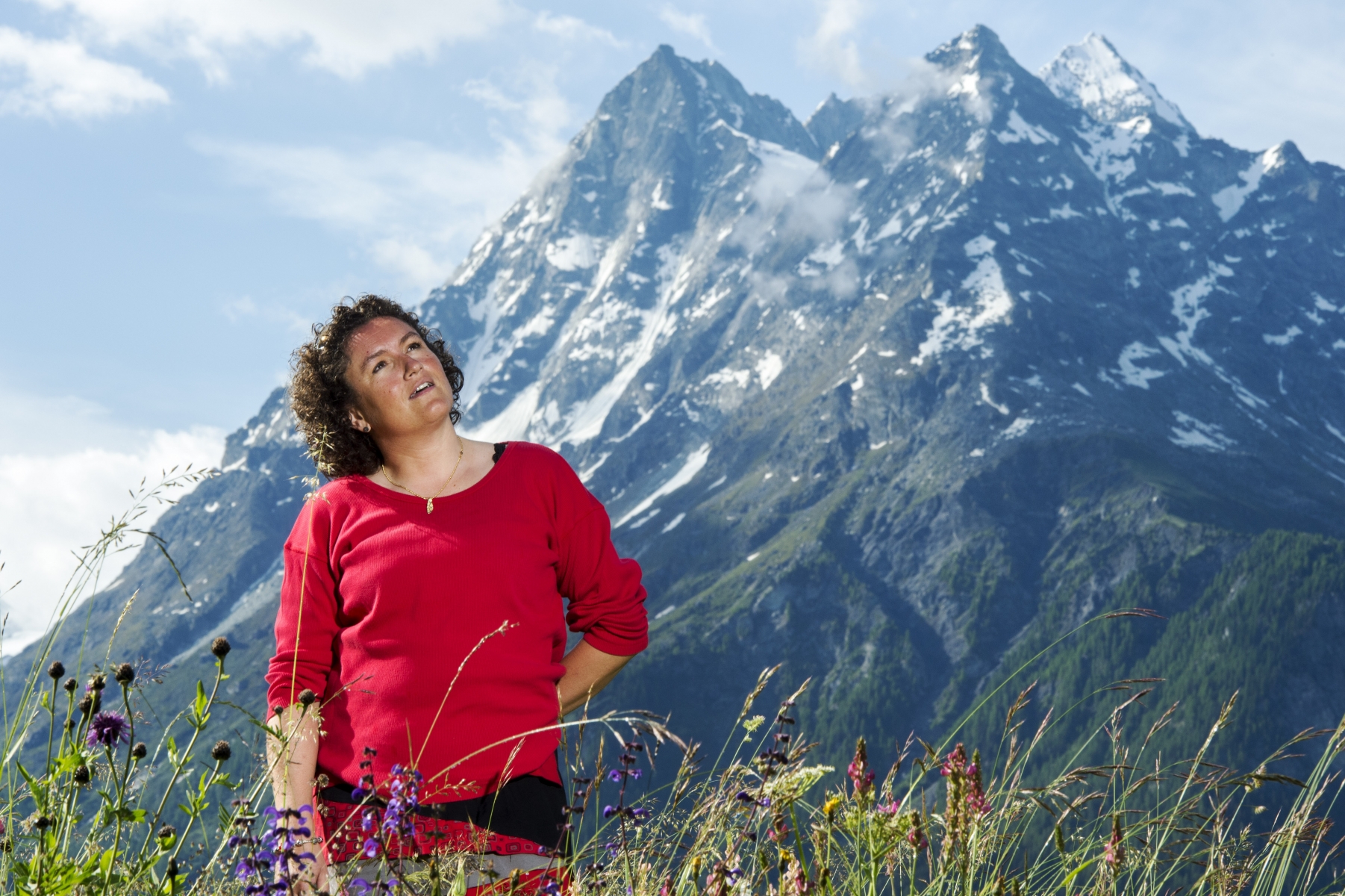 Evolène le, 30 juin 2016 : Mme. Colette Gaudin , à perdu son époux lors d'un accident de montagne. Elle seras conférencière lors du festival du livre de montagne . ©Sacha Bittel/Le Nouvelliste