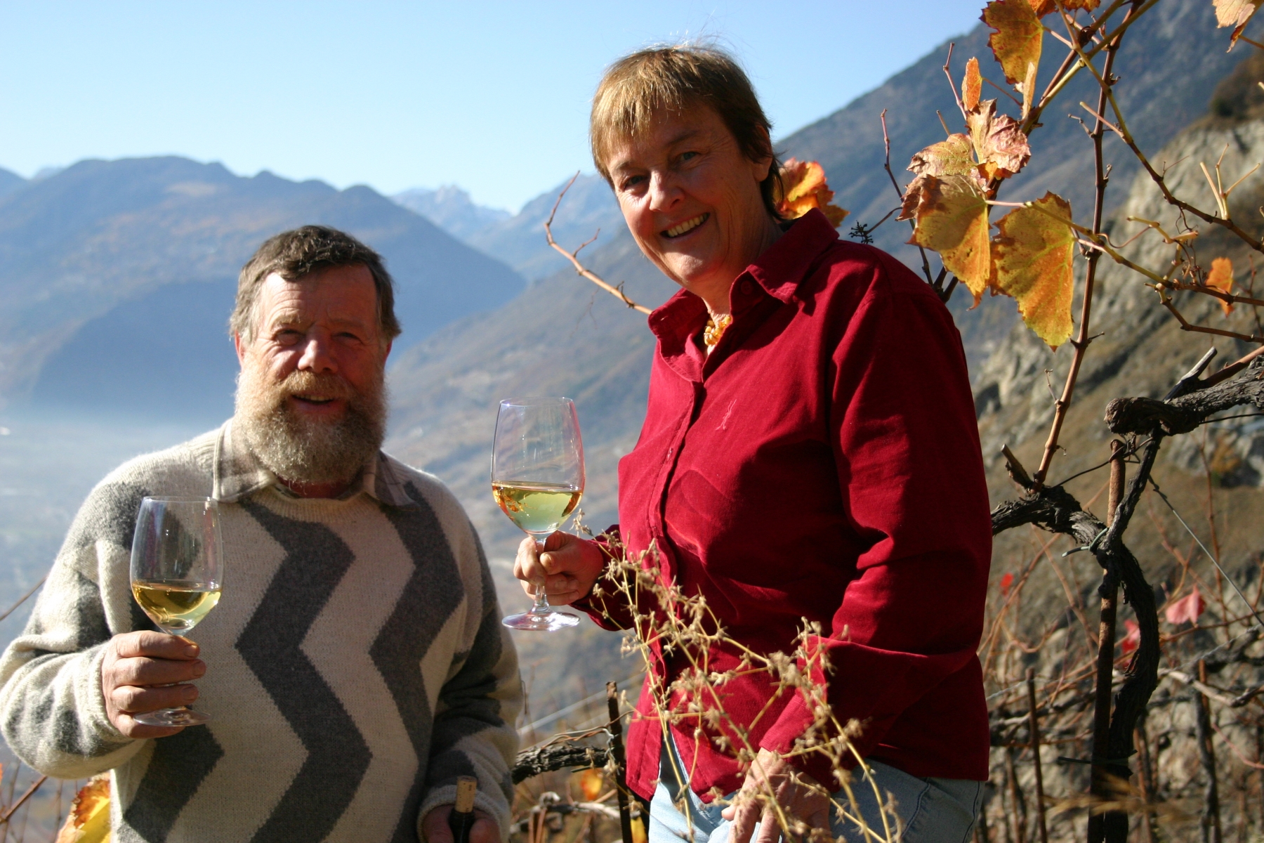 Jacques Granges, ici dans ses vignes il y a une dizaine d'années, est décédé accidentellement.