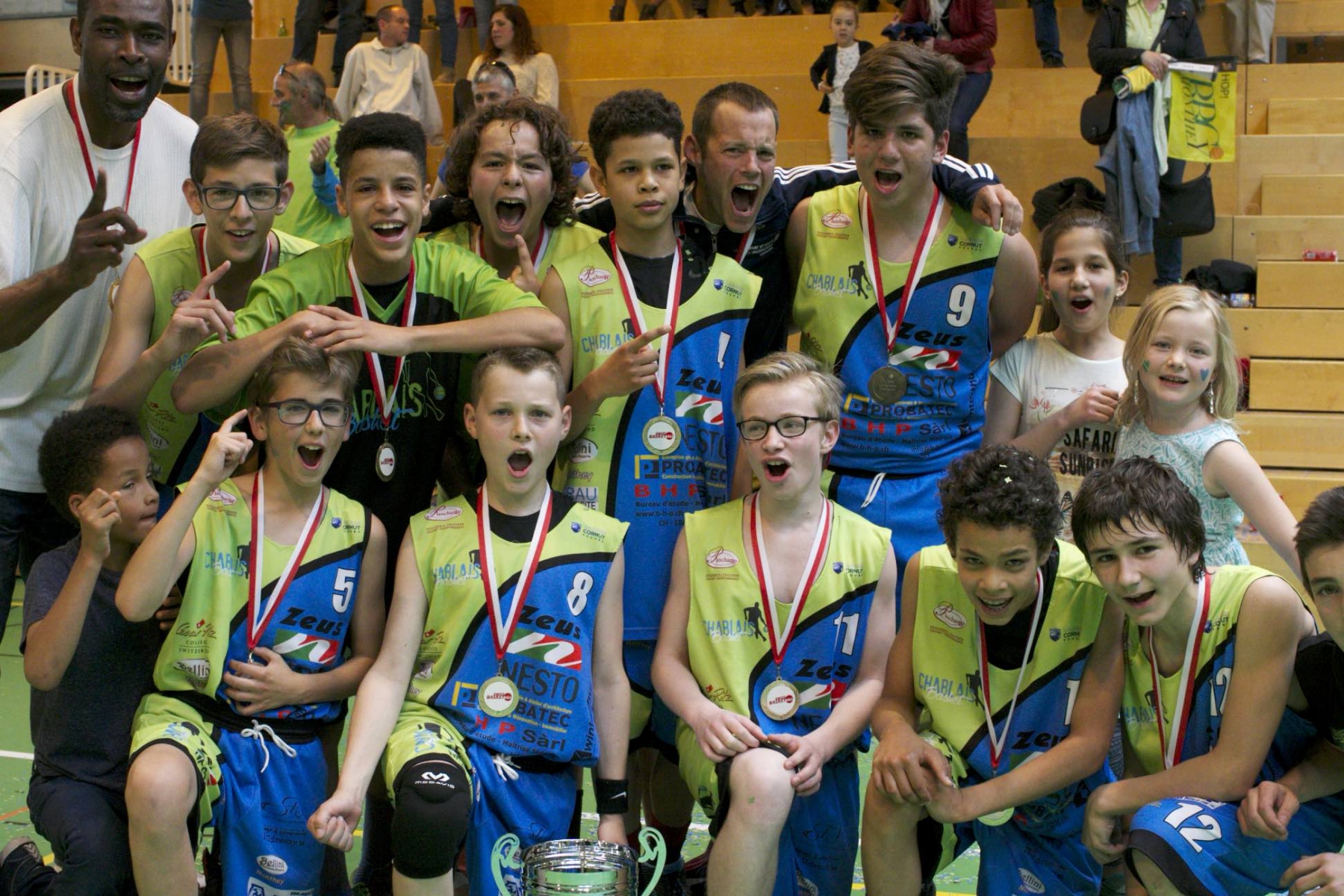 Les U14 de Collombey-Muraz Chablais ont décroché un titre national historique.