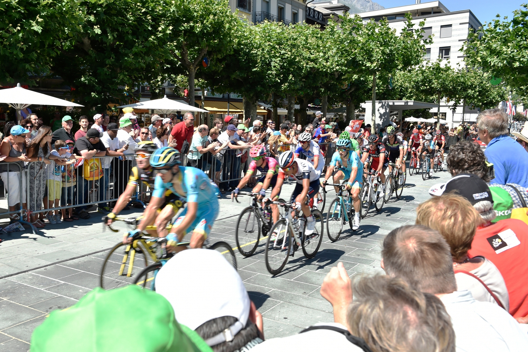 Martigny - 20 juillet 2016 - Tour de France 2016. La Carvane du Tour de France débarque en Valais. (Le Nouvelliste/ Héloïse MARET)