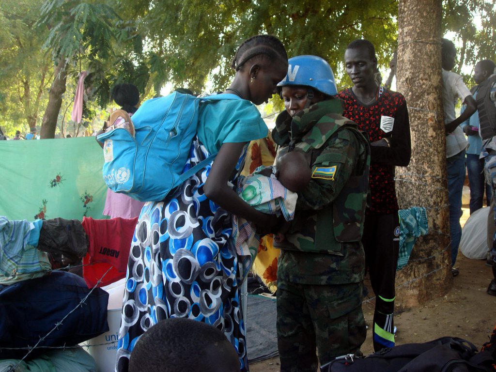 La mission des Casques bleus sera d'assurer la sécurité à Juba et de dissuader les attaques contre les bases de l'ONU. (lllustration)