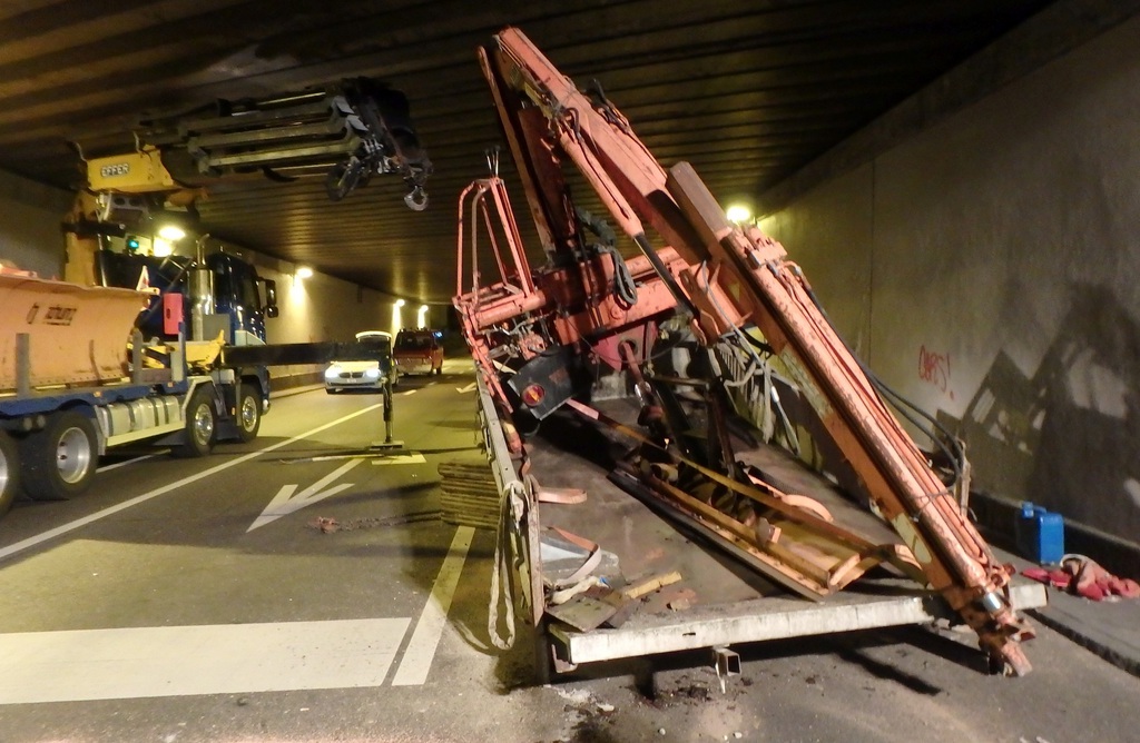 L'incident s'est déroulé samedi dans le tunnel de Brugg.