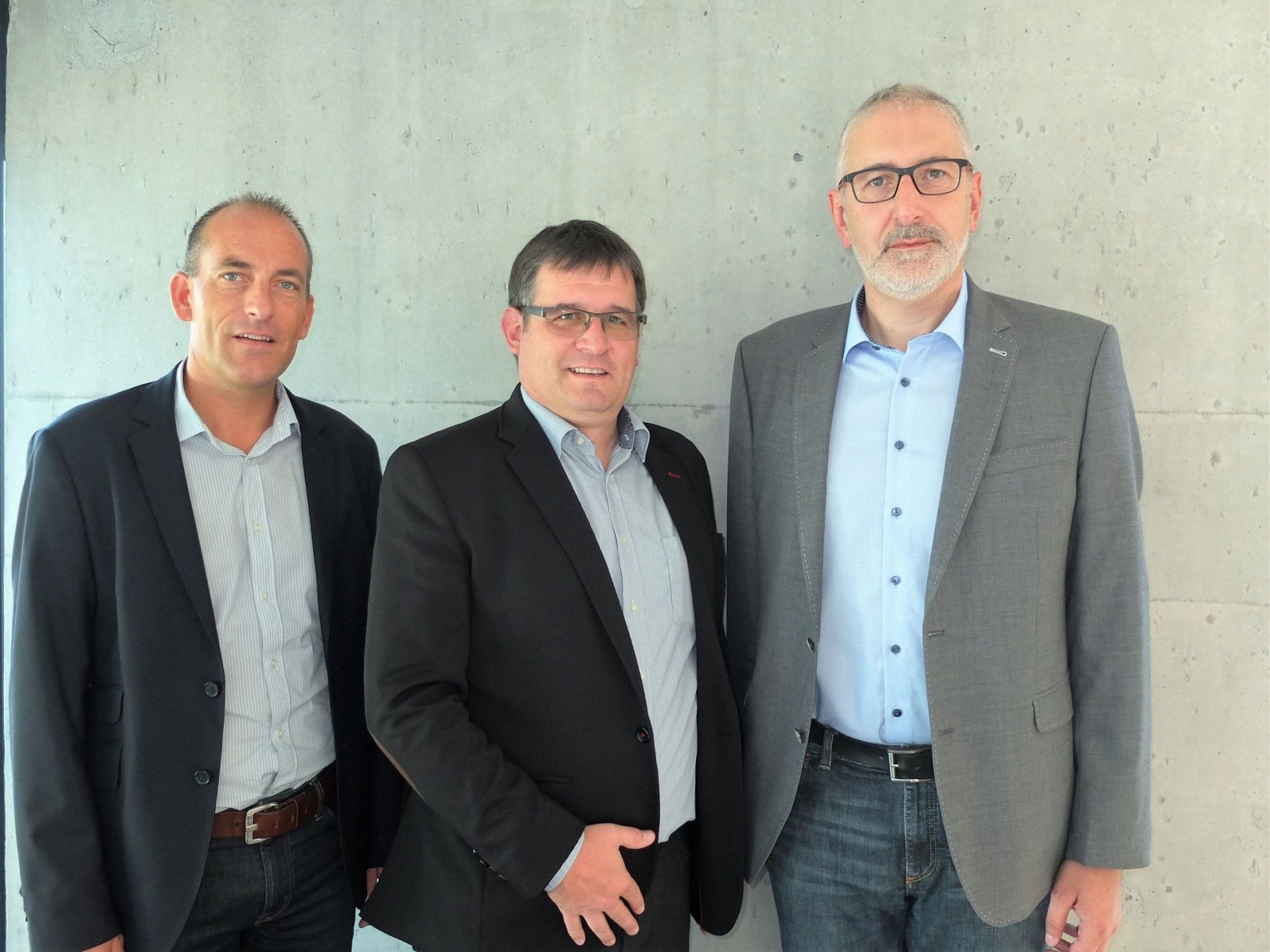 Les candidats du PDC de Saillon, de gauche à droite, Moïse Tramaux, Charles-Henri Thurre et Christian Lalain.