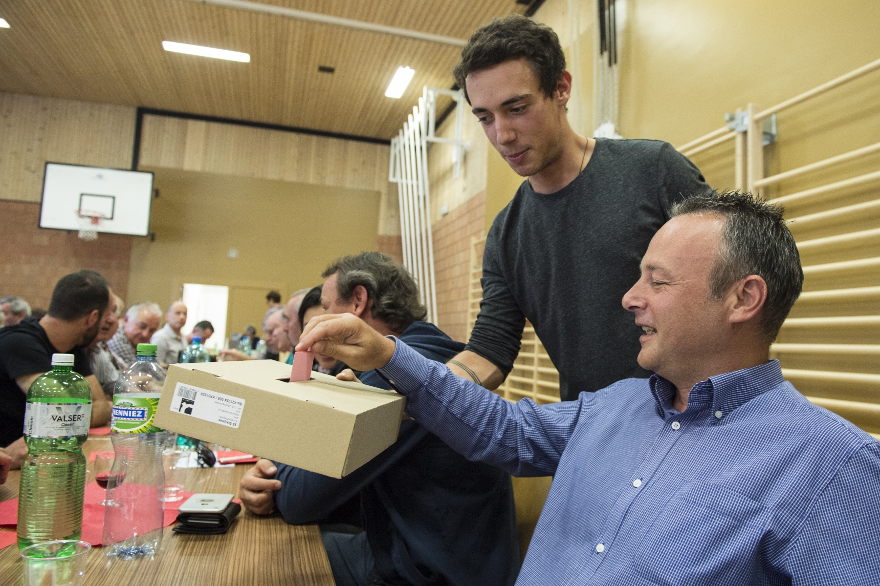 Randogne - 24 septembre 2016 - Congrès du PS pour désigner le candidat au Conseil d'Etat - Stéphane Rossini. Photo: Sabine Papilloud PS16