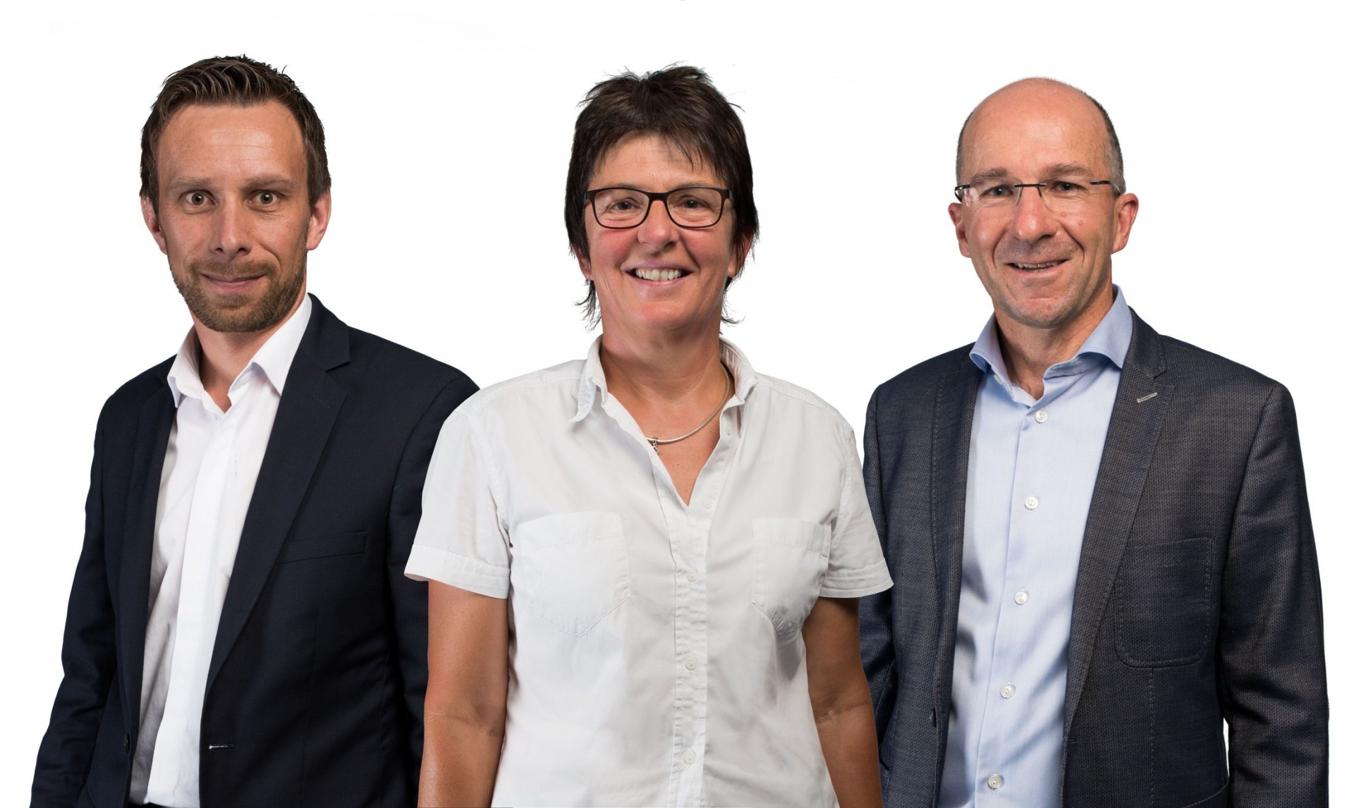 Léonard Fellay, Anne-Michèle Lack et François Corthay: les trois candidats du PLR de Bagnes en vue des prochaines élections communales.