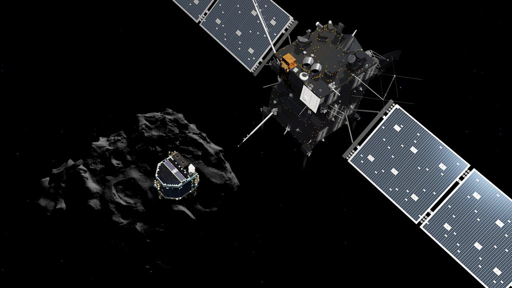 Lancée le 2 mars 2004, la sonde Rosetta va aller rejoindre Philae à la surface de la comète Tchouri.