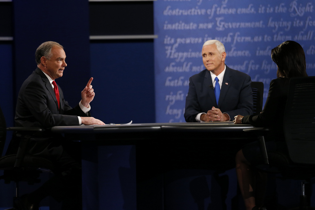Tim Kaine (démocrate) et Mike Pence (républicain) ont débattu de politique interne et internationale.