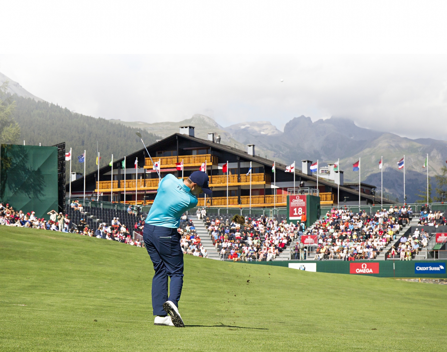 HANDOUT - Matthew Fitzpatrick from England during the Omega European Masters in Crans-Montana on july 25th 2015. (PHOTOPRESS/OMEGA)crans-montana GOLF EUROPEAN MASTERS 2015 CRANS MONTANA